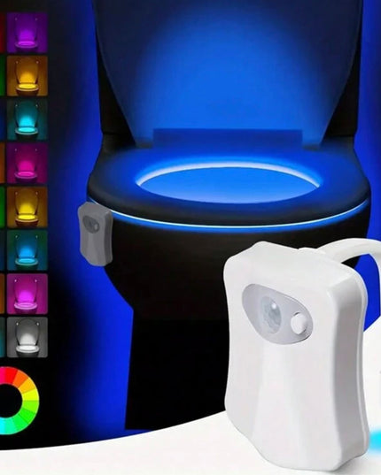 Lumina LED pentru Toaleta Cu Senzor Miscare, Rezistenta la apa, 8 Culori