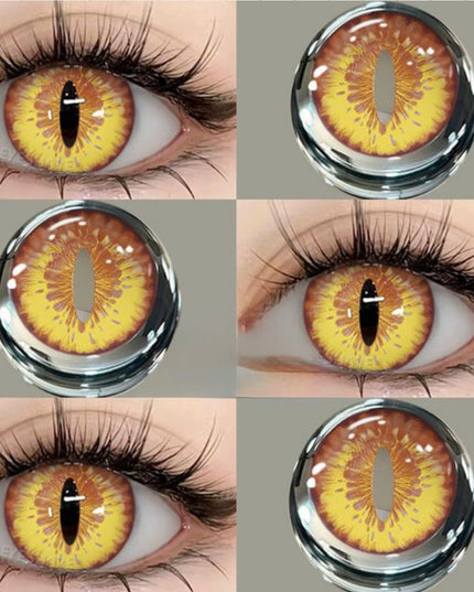 Lentile De Contact Gold Infernal Dragon