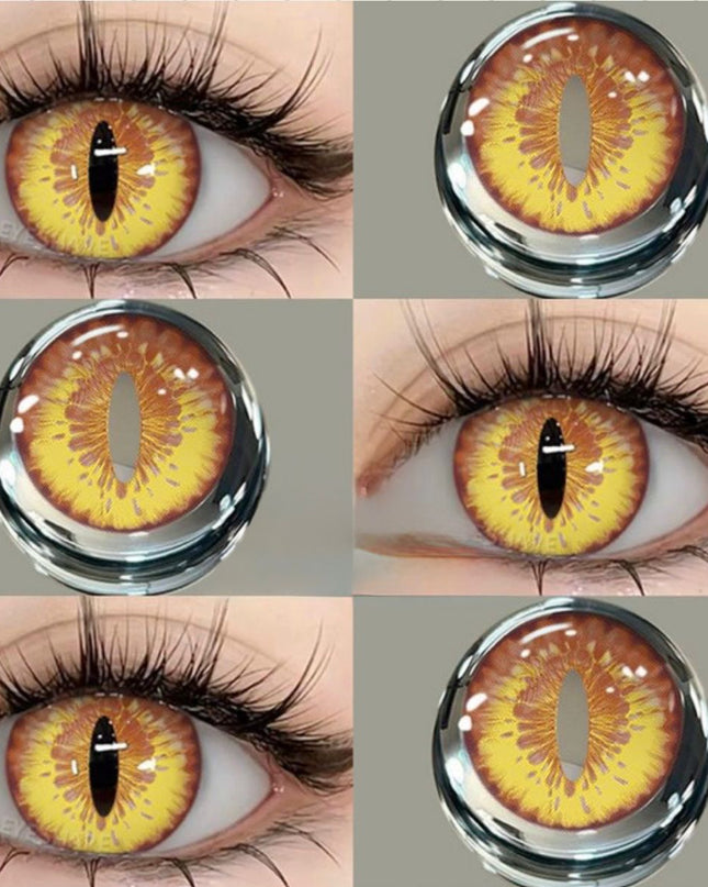 Lentile De Contact Gold Infernal Dragon
