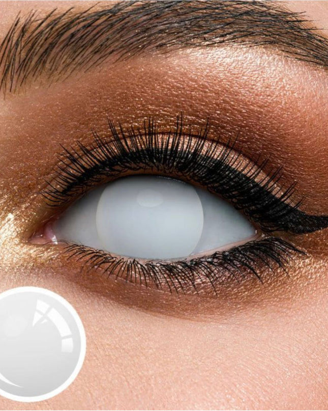 Lentile De Contact Alb Blind White