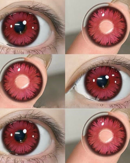 Lentile De Contact Rosu Demon Flame