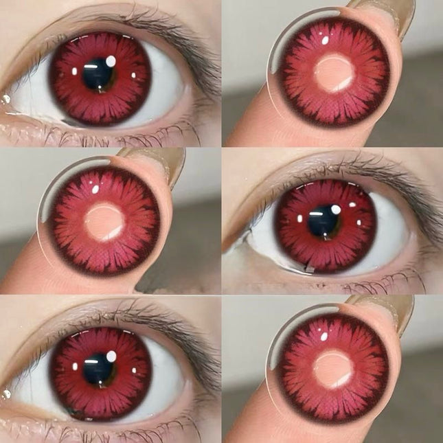 Lentile De Contact Rosu Demon Flame