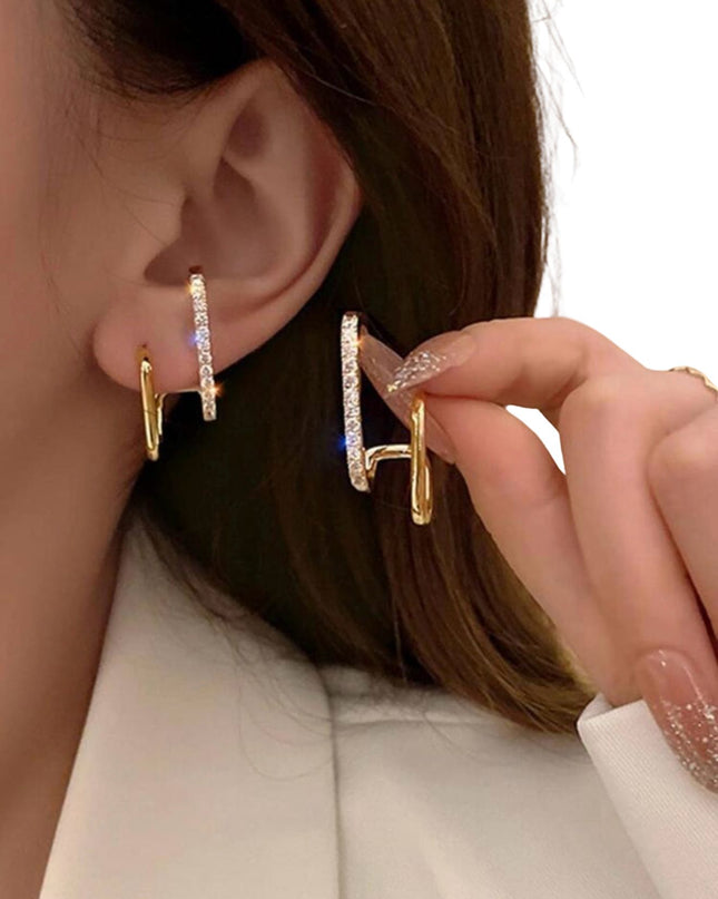 Cercei Aurii Cu Pietre