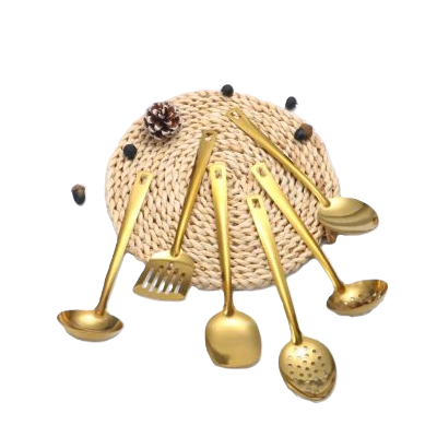 Set ustensile de gătit aurii